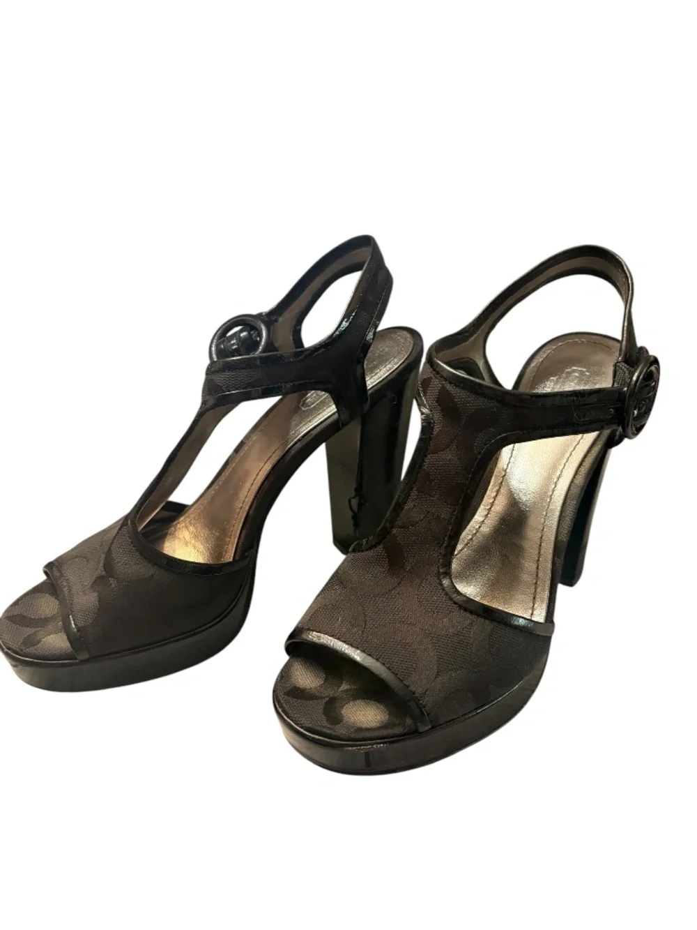 Coach Lydia Heels Black - 6.5 🌟